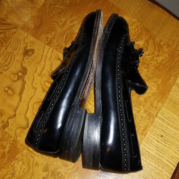 Florsheim Royal Imperial Black Leather Wingtip 10 - Picture 4 of 6